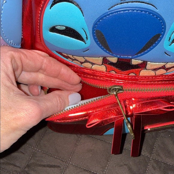 Disney Red and Blue Stitch villain Backpack - Picture 6 of 6